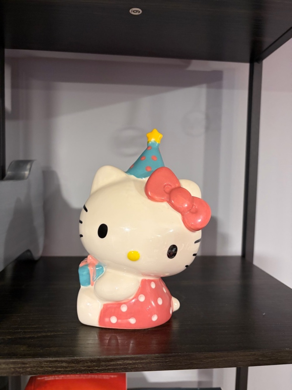 Hello Kitty Polka Dot Birthday Ceramic Figurine